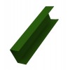 Крышка забора для горизонтального монтажа штакетника 0,45 PE с пленкой RAL 6002 лиственно-зеленый