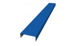 Декоративная накладка прямая для горизонтального монтажа штакетника 0,45 PE с пленкой RAL 5005 сигнальный синий