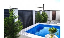 Ламель жалюзи Milan new 0,5 Rooftop Бархат с пленкой RAL 9005 черный