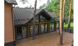 Кликфальц Pro Grand Line 0,5 Rooftop Бархат с пленкой на замках RR 32 темно-коричневый