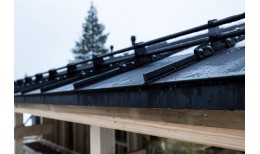 Кликфальц Pro Grand Line 0,5 Rooftop Бархат с пленкой на замках RAL 9005 черный