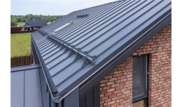 Кликфальц Pro Grand Line 0,5 Satin с пленкой на замках RAL 7024 мокрый асфальт