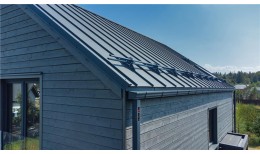 Кликфальц Pro Grand Line 0,5 Satin Matt с пленкой на замках RAL 7016 антрацитово-серый