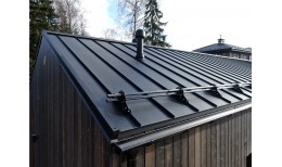 Кликфальц Pro Grand Line 0,45 Drap ST с пленкой на замках RAL 9005 черный