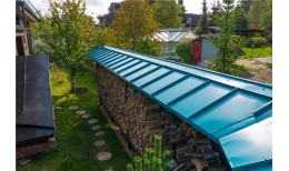 Кликфальц Pro Grand Line 0,45 PE с пленкой на замках RAL 5021 водная синь