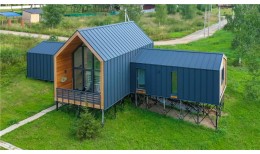 Кликфальц Grand Line 0,45 Drap ST с пленкой на замках RAL 7024 мокрый асфальт