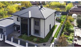 Кликфальц Grand Line 0,45 Drap ST с пленкой на замках RAL 7024 мокрый асфальт