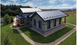 Кликфальц Grand Line 0,45 Drap ST с пленкой на замках RAL 7024 мокрый асфальт