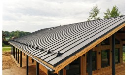 Кликфальц Pro Grand Line 0,45 Drap с пленкой на замках RAL 7024 мокрый асфальт