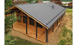 Кликфальц Pro Grand Line 0,45 Drap с пленкой на замках RAL 7024 мокрый асфальт