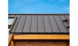 Кликфальц mini Grand Line 0,5 Rooftop Бархат с пленкой на замках RAL 7024 мокрый асфальт