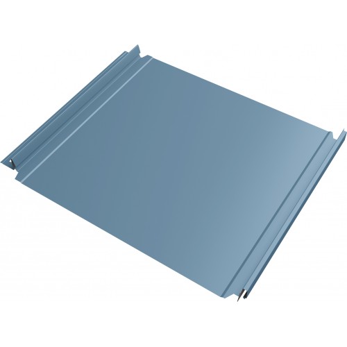 Кликфальц Double Pro Grand Line 0,45 Drap ТХ с пленкой на замках RAL 5024 пастельно-синий