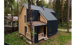 Кликфальц Line Grand Line 0,5 Rooftop Бархат с пленкой на замках RAL 7024 мокрый асфальт