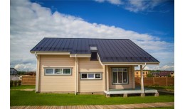 Кликфальц Line Grand Line 0,5 Rooftop Бархат с пленкой на замках RAL 7024 мокрый асфальт