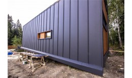 Кликфальц Line Grand Line 0,45 Drap ST с пленкой на замках RAL 7024 мокрый асфальт