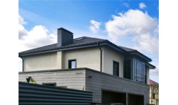 Кликфальц Grand Line 0,5 Rooftop Бархат с пленкой на замках RAL 7024 мокрый асфальт