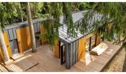 Кликфальц Grand Line 0,5 Rooftop Бархат с пленкой на замках RAL 7024 мокрый асфальт