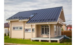 Кликфальц Grand Line 0,5 Rooftop Бархат с пленкой на замках RAL 7024 мокрый асфальт