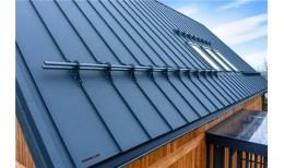 Кликфальц Grand Line 0,5 Rooftop Бархат с пленкой на замках RAL 7024 мокрый асфальт