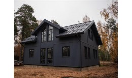 Кликфальц Grand Line 0,5 Satin с пленкой на замках RAL 7024 мокрый асфальт