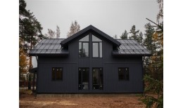 Кликфальц Grand Line 0,5 Satin с пленкой на замках RAL 7024 мокрый асфальт