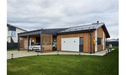 Кликфальц Grand Line 0,5 Satin с пленкой на замках RAL 7024 мокрый асфальт