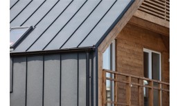 Кликфальц Grand Line 0,5 Rooftop Бархат с пленкой на замках RAL 7016 антрацитово-серый