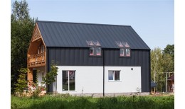 Кликфальц Grand Line 0,5 Rooftop Бархат с пленкой на замках RAL 7016 антрацитово-серый