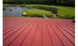 Кликфальц Grand Line 0,45 Drap с пленкой на замках RAL 3005 красное вино