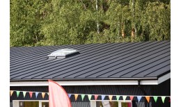 Фальц двойной стоячий Grand Line 0,45 Drap ST с пленкой на замках RAL 9005 черный