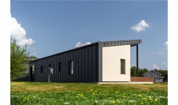 Фальц двойной стоячий Grand Line 0,45 Drap с пленкой на замках RAL 7024 мокрый асфальт