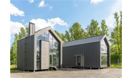 Фальц двойной стоячий Grand Line 0,45 Drap с пленкой на замках RAL 7024 мокрый асфальт