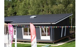 Фальц двойной стоячий Grand Line 0,5 PurLite Matt с пленкой на замках RAL 9005 черный