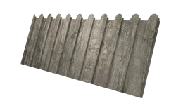 Профнастил С8A v02 фигурный Grand Line 0,45 Print Elite Nordic Wood TwinColor