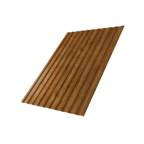Профнастил С8A v02 Grand Line 0,45 Print Elite с пленкой Golden Wood TwinColor