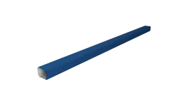 Труба гофрированная Vortex в2 76х102х3000мм RAL 5002 ультрамариново-синий