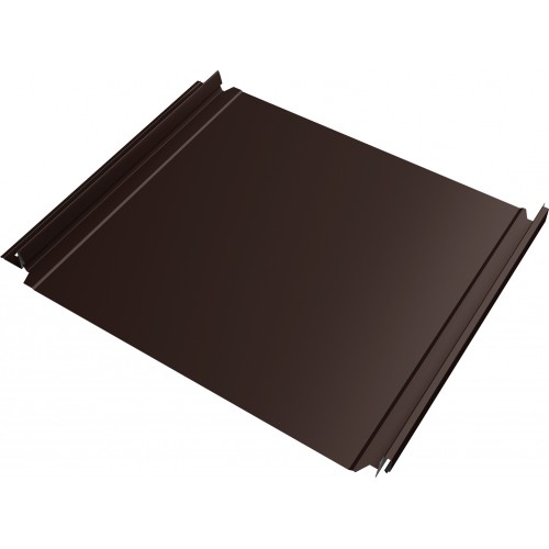 Кликфальц Double Pro Grand Line 0,45 Drap ТХ с пленкой на замках RAL 8017 шоколад