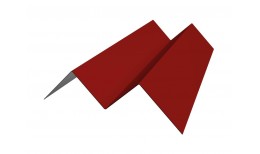 Угол внутренний фибросайдинга Slim 0,5 Satin с пленкой RAL 3011 коричнево-красный (2м)
