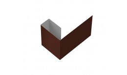 Финишный профиль фибросайдинга 0,5 Satin с пленкой RAL 8017 шоколад (3м)