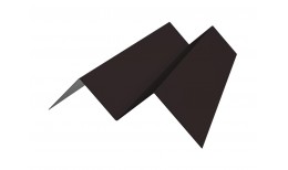 Угол внутренний фибросайдинга Slim 0,5 Satin с пленкой RAL 9005 черный (3м)