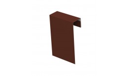 Соединительный профиль фибросайдинга 0,5 Satin с пленкой RAL 8017 шоколад (2м)
