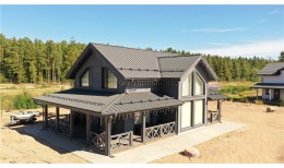 Кликфальц mini Grand Line 0,5 GreenCoat Pural BT, matt с пленкой на замках RR 32 темно-коричневый (RAL 8019 серо-коричневый)