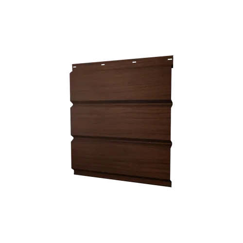 Софит металлический без перфорации 0,45 Print Elite с пленкой Choco Wood TwinColor