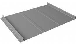 Кликфальц Line Grand Line 0,5 Satin с пленкой на замках RAL 9006бело-алюминиевый