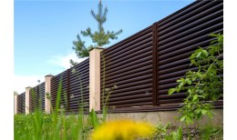 Нащельник (для калиток и ворот) 25х35 жалюзи Milan, Tokyo, Palermo 0,5 Satin Matt с пленкой RAL 8017 шоколад (L1,68)