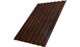 Профнастил С20B Grand Line 0,45 Print Premium с пленкой Cherry Wood Dark FTC