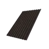 Профнастил С21R 0,5 Satin Matt TX с пленкой RAL 3005 красное вино