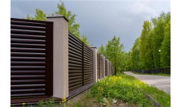 Нащельник (для калиток и ворот) 25х35 жалюзи Milan, Tokyo, Palermo 0,45 Drap ST с пленкой RAL 8017 шоколад (L1,68)