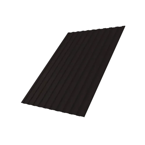 Профнастил С8A v03 0,5 Satin Matt RAL 9005 черный