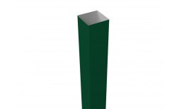 Столб 60х60х2,0х3000 Colority Black металл неоцинкованный с полимерным покрытием RAL 6005